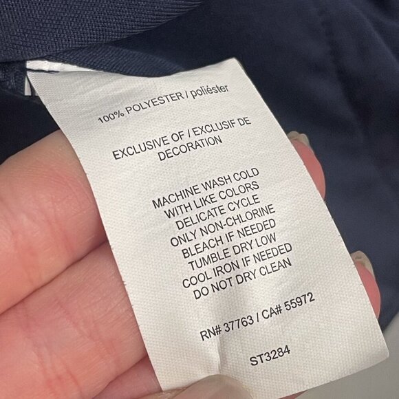 Callaway Ottoman Quarter Zip Pullover Athletic Golf Shirt Top Navy Blue XL - Picture 9 of 9